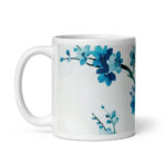 Cốc sứ hình hoa đào xanh tuyệt đẹp