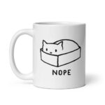 Cốc sứ hình mèo dễ thương Nope