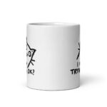 Cốc sứ hình mèo I am trying, Ok?