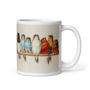 Cốc sứ hình chim bói cá cổ điển