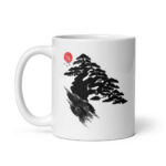 Cốc sứ hình bonsai ký đá đẹp và độc đáo