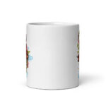 Cốc sứ hoạ tiết hình con hổ mạnh mẽ