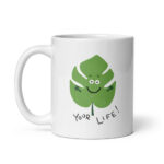 Cốc sứ hình lá dễ thương Leaf Your Life