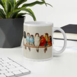 Cốc sứ hình chim bói cá cổ điển