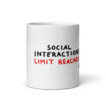 Cốc sứ hình đã đạt đến giới hạn tương tác xã hội