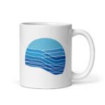 Cốc sứ hình đại dương xanh