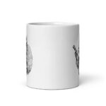 Cốc sứ hình Bò rừng gảy đàn Băng cầm