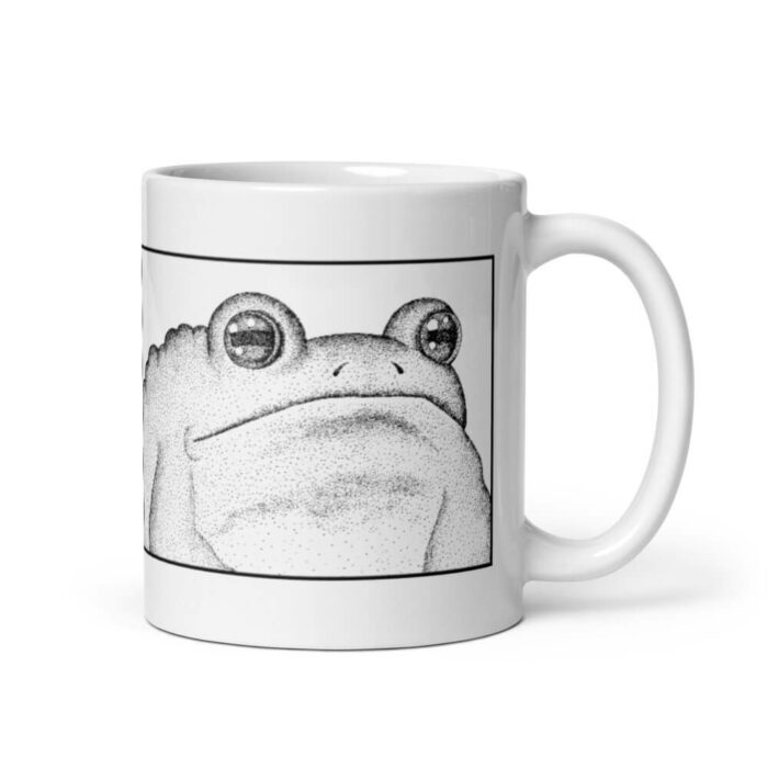 Cốc sứ hình con cóc màu đen