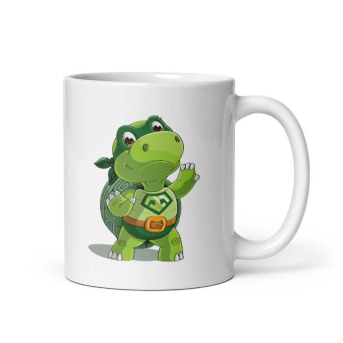 Cốc sứ hình siêu anh hùng rùa dễ thương Cốc sứ hình siêu anh hùng rùa dễ thương