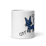 Cốc sứ hình mèo CAT CAT CAT CAT dễ thương