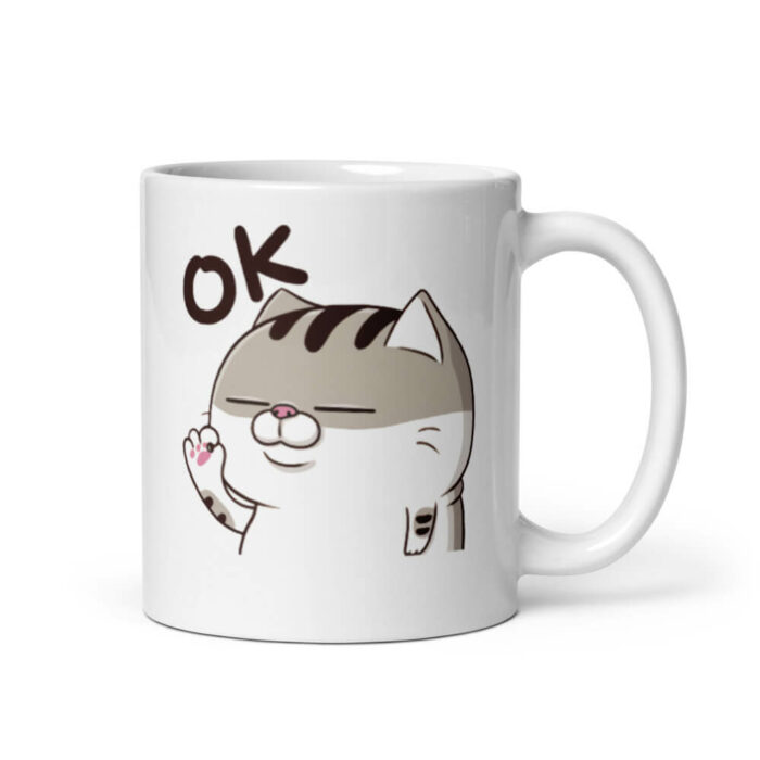 Cốc sứ hình mèo Ami bụng bự