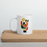 Cốc sứ hình cây xương rồng đầy màu sắc dễ thương