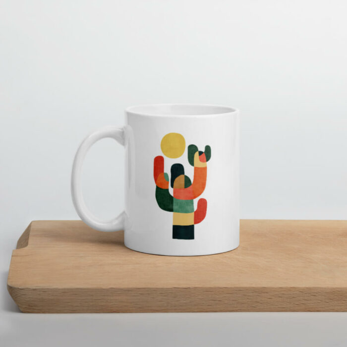 Cốc sứ hình cây xương rồng đầy màu sắc dễ thương