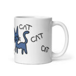 Cốc sứ hình mèo CAT CAT CAT CAT dễ thương