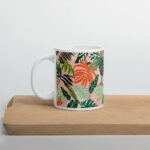 Cốc sứ hình vẽ jungle đơn giản