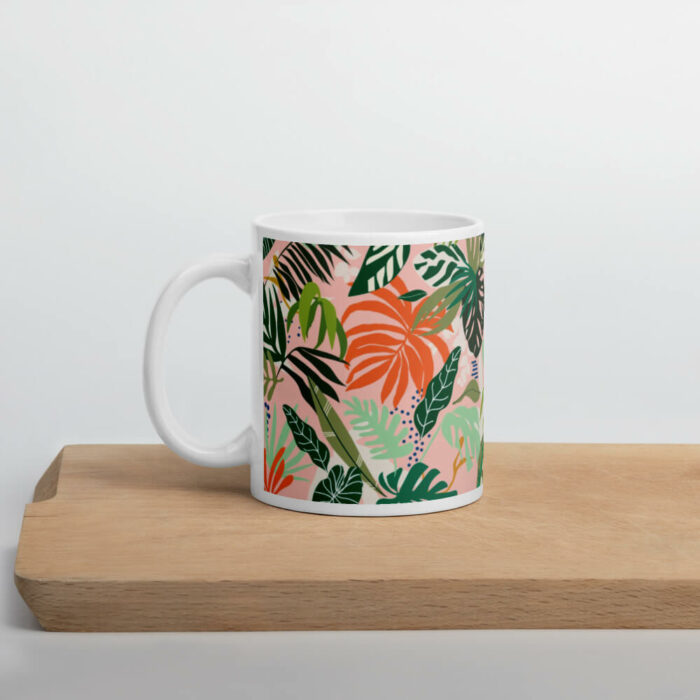 Cốc sứ hình vẽ jungle đơn giản