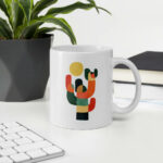 Cốc sứ hình cây xương rồng đầy màu sắc dễ thương