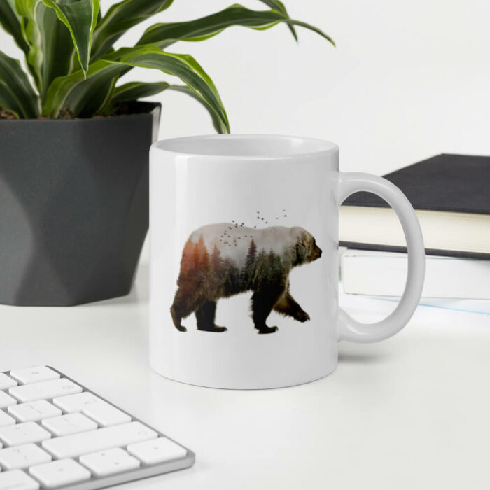 Cốc sứ hình gấu độc đáo