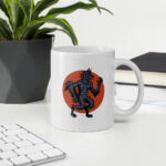 Cốc sứ hình người sói kiểu vintage