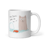 Cốc sứ hình mèo dễ thương và kinh dị