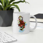 Cốc sứ hoạ tiết hình con hổ mạnh mẽ