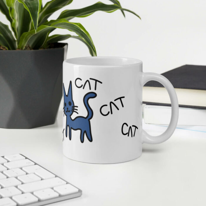 Cốc sứ hình mèo CAT CAT CAT CAT dễ thương