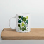 Cốc sứ hình vẽ khu rừng mùa xuân