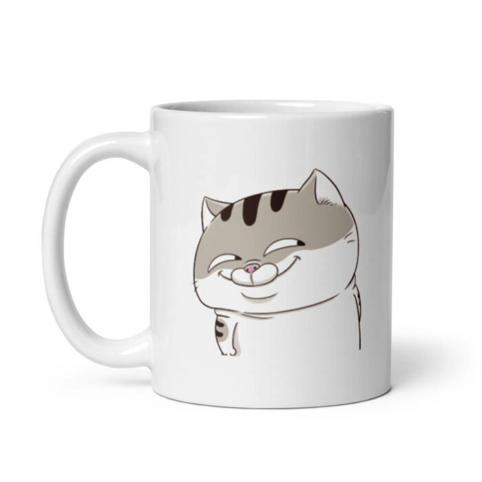 Cốc sứ hình mèo Ami bụng bự hài hước
