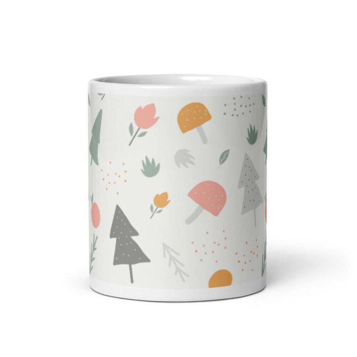 Cốc sứ hoạ tiết hình cây dễ thương