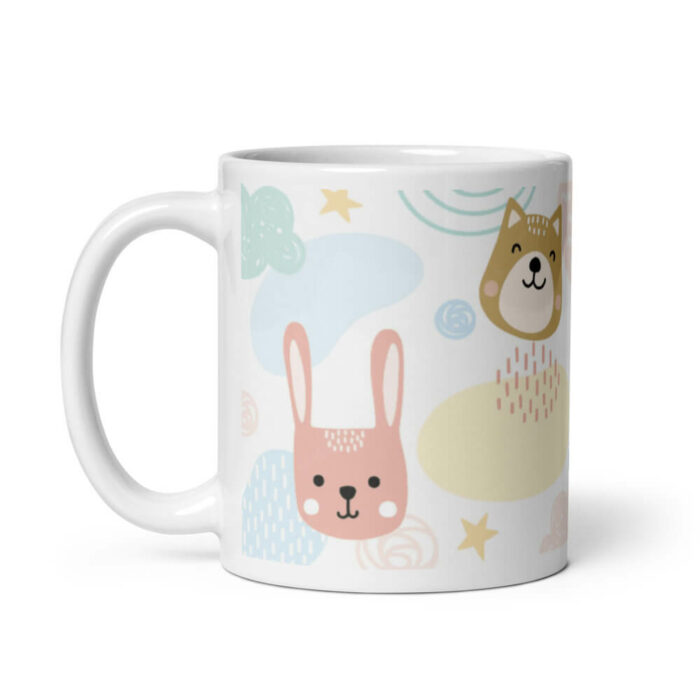 Cốc sứ hoạ tiết hình vẽ động vật dễ thương