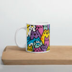 Cốc sứ hình mèo dễ thương nhiều màu sắc