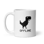 Cốc sứ hình khủng long t-rex offline trên Chrome