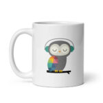 Cốc sứ hình cú mèo nghe nhạc dễ thương