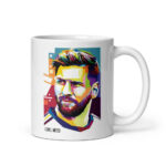 Cốc sứ hình Lionel Messi đầy màu sắc