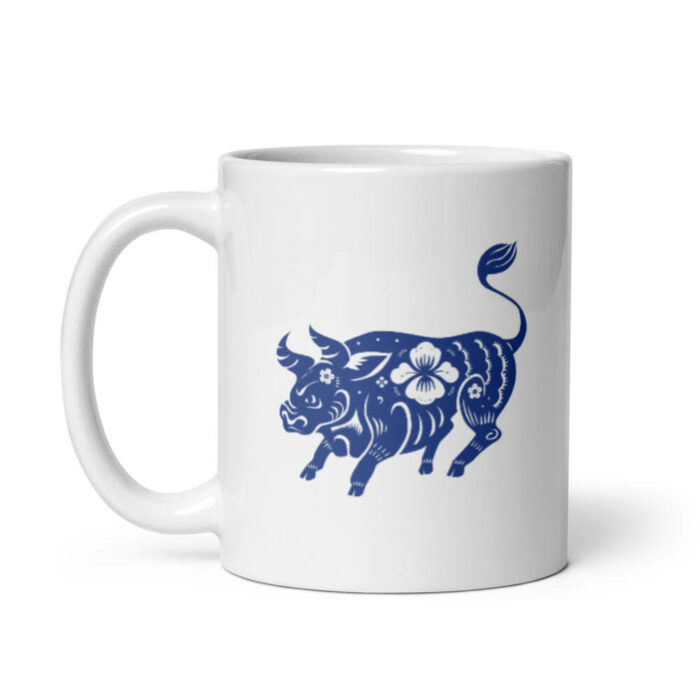 Cốc sứ hình Con Giáp Tuổi Sửu