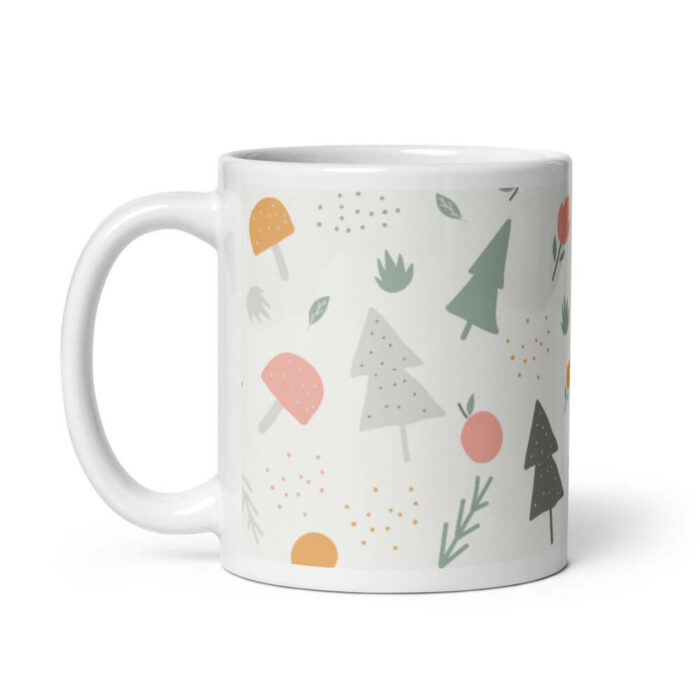 Cốc sứ hoạ tiết hình cây dễ thương