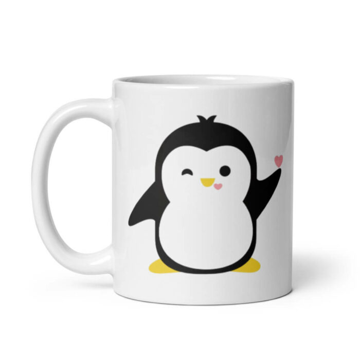 Cốc sứ hình chim cách cụt dễ thương