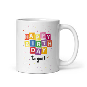 Cốc sứ hình Happy Birthday to You