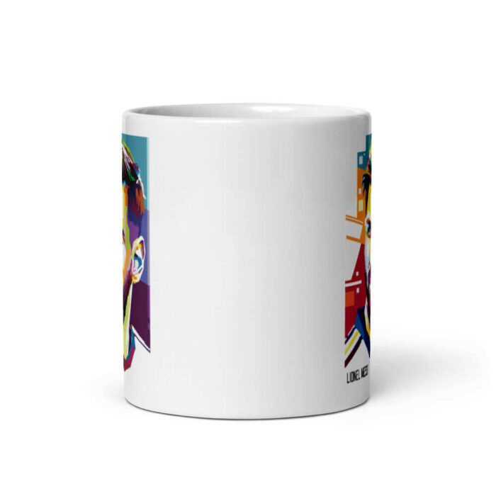 Cốc sứ hình Lionel Messi đầy màu sắc