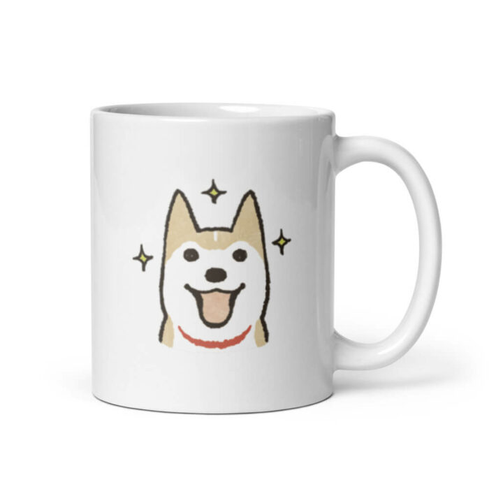 Cốc sứ hình vẽ chó Shiba Inu dễ thương