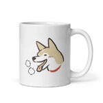 Cốc sứ hình vẽ chó Shiba Inu dễ thương 2