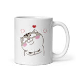 Cốc sứ hình mèo Ami bụng bự dễ thương