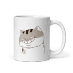 Cốc sứ hình mèo Ami bụng bự hài hước