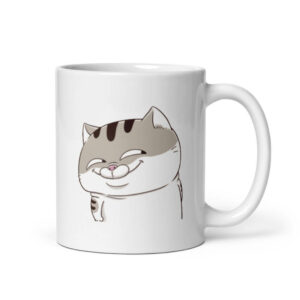 Cốc sứ hình mèo Ami bụng bự hài hước