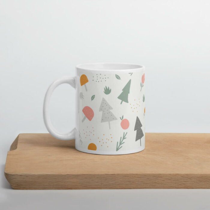 Cốc sứ hoạ tiết hình cây dễ thương