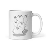 Cốc sứ hình vẽ chó Kedama dễ thương 2