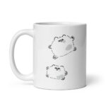 Cốc sứ hình vẽ chó Kedama dễ thương 3