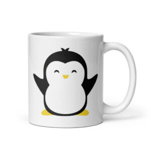 Cốc sứ hình chim cách cụt dễ thương