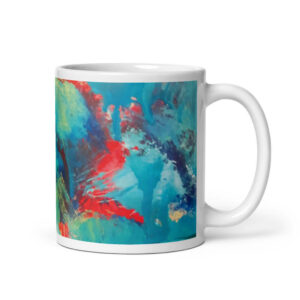 Cốc sứ hình vẽ tranh trừu tượng đẹp