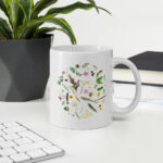 Cốc sứ hình các loại hoa lá đơn giản